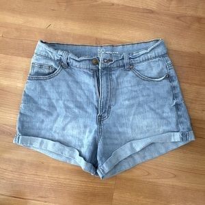 Summer clear out! Make an offer. NoBo cuffed high rise denim shorts. Jr Size 9